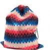 Colored Zig Zag Drawstring Bag - Image 4