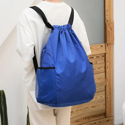 Side Pocket Drawstring Bag - Image 4