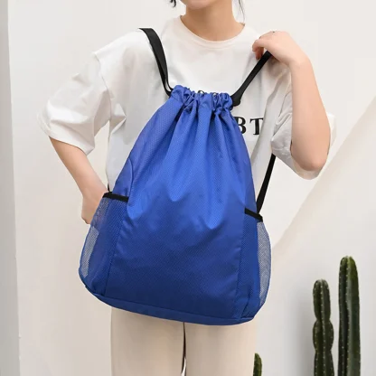 Side Pocket Drawstring Bag - Image 3