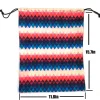 Colored Zig Zag Drawstring Bag - Image 6