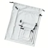 White Pouch Drawstring Bag - Image 4