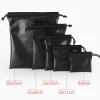 Black Pouch Drawstring Bag - Image 7