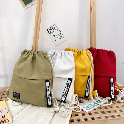 Zippered Backpack Drawstring Bags - Image 6
