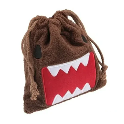 Domo Plush Pouch Drawstring Bag